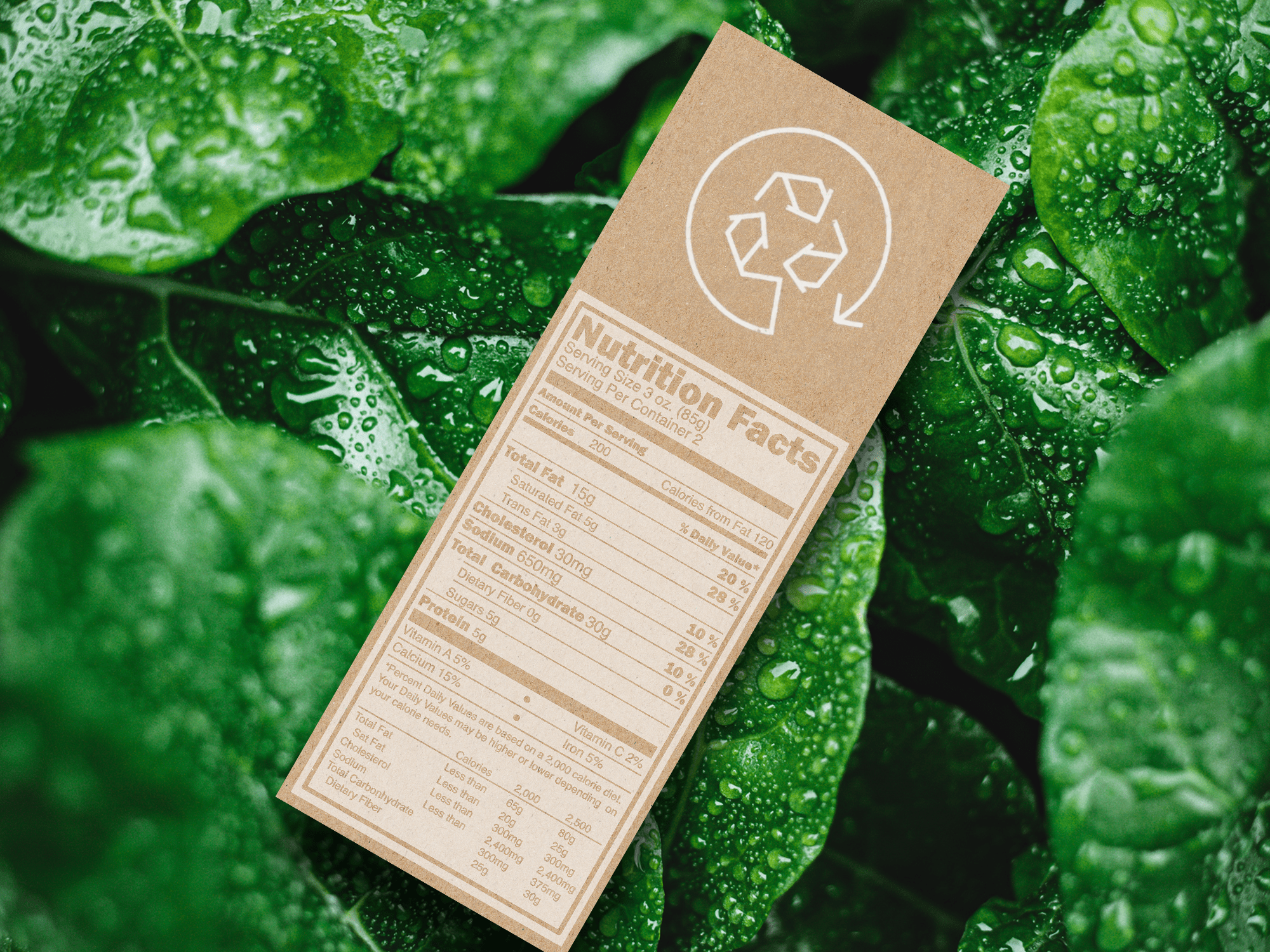 Sustainable, environmentally friendly labels